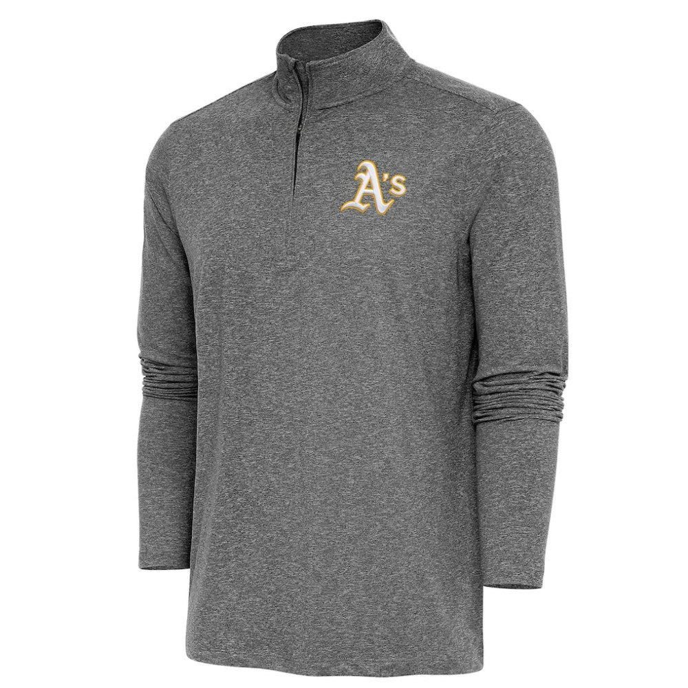Athletics Antigua Hunk Quarter-Zip Pullover Top - MLB