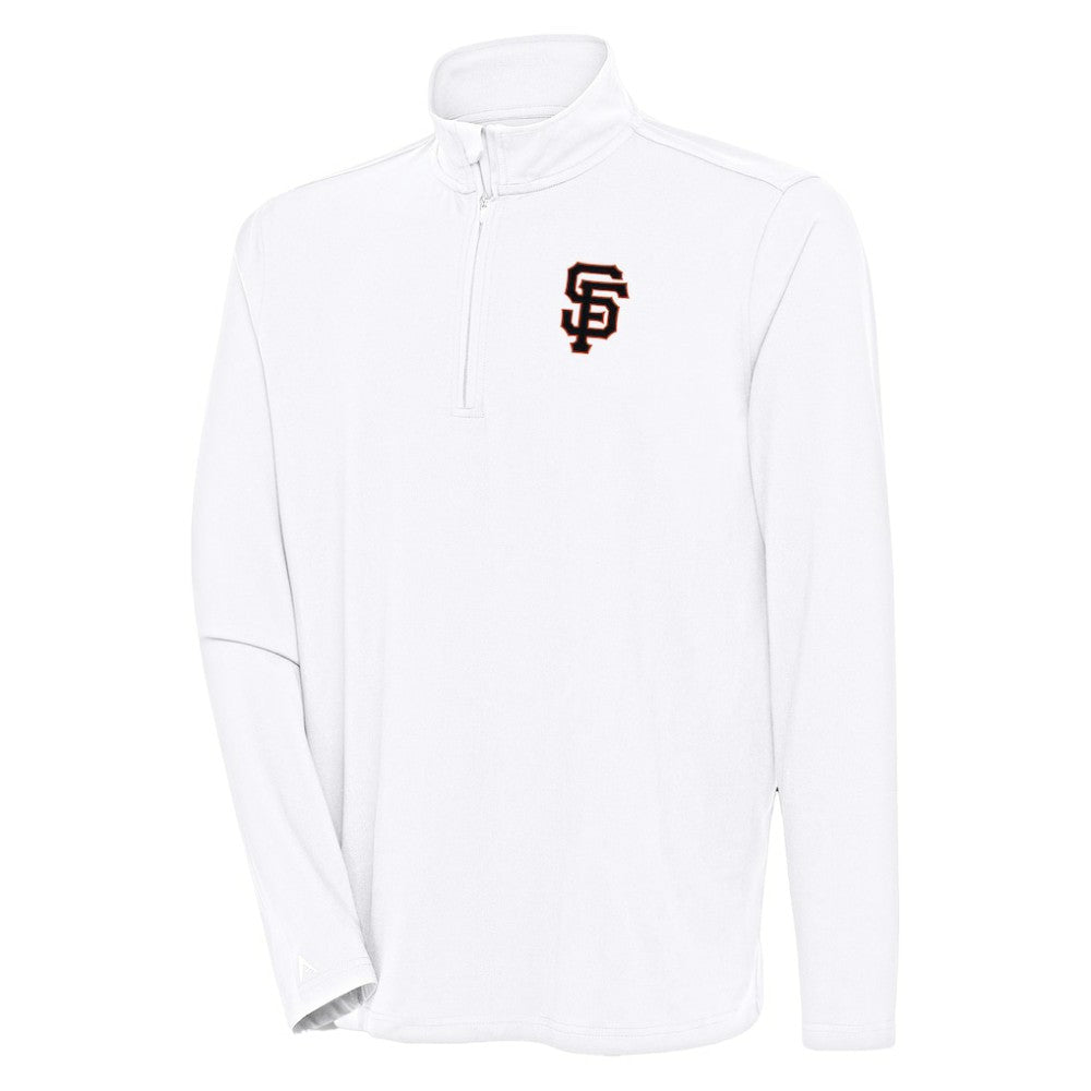 San Francisco Giants Antigua Hunk Quarter-Zip Pullover Top - MLB