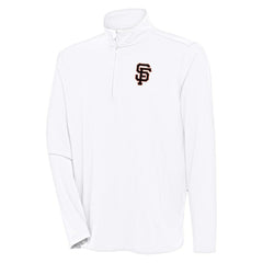 San Francisco Giants Antigua Hunk Quarter-Zip Pullover Top - MLB