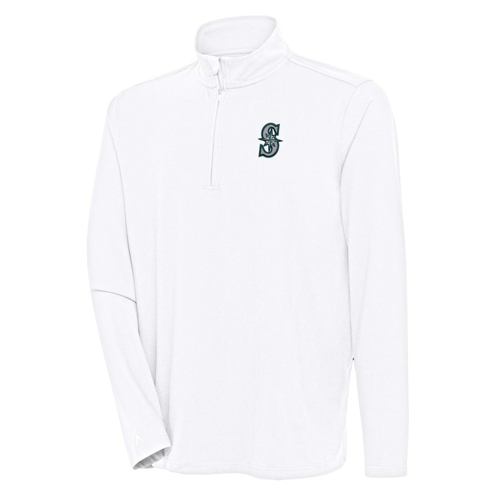 Seattle Mariners Antigua Hunk Quarter-Zip Pullover Top - MLB