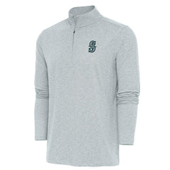 Seattle Mariners Antigua Hunk Quarter-Zip Pullover Top - MLB