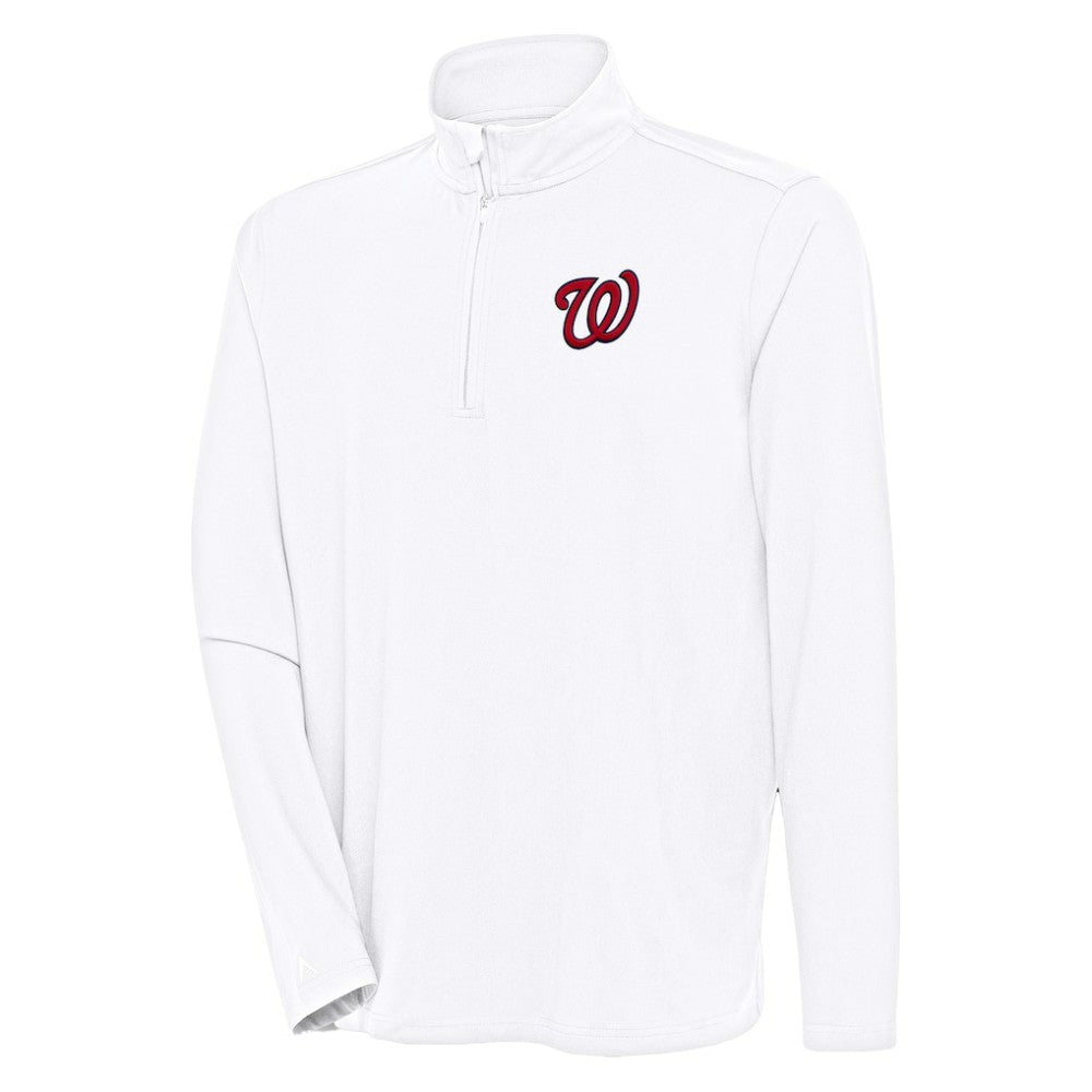 Washington Nationals Antigua Hunk Quarter-Zip Pullover Top - MLB