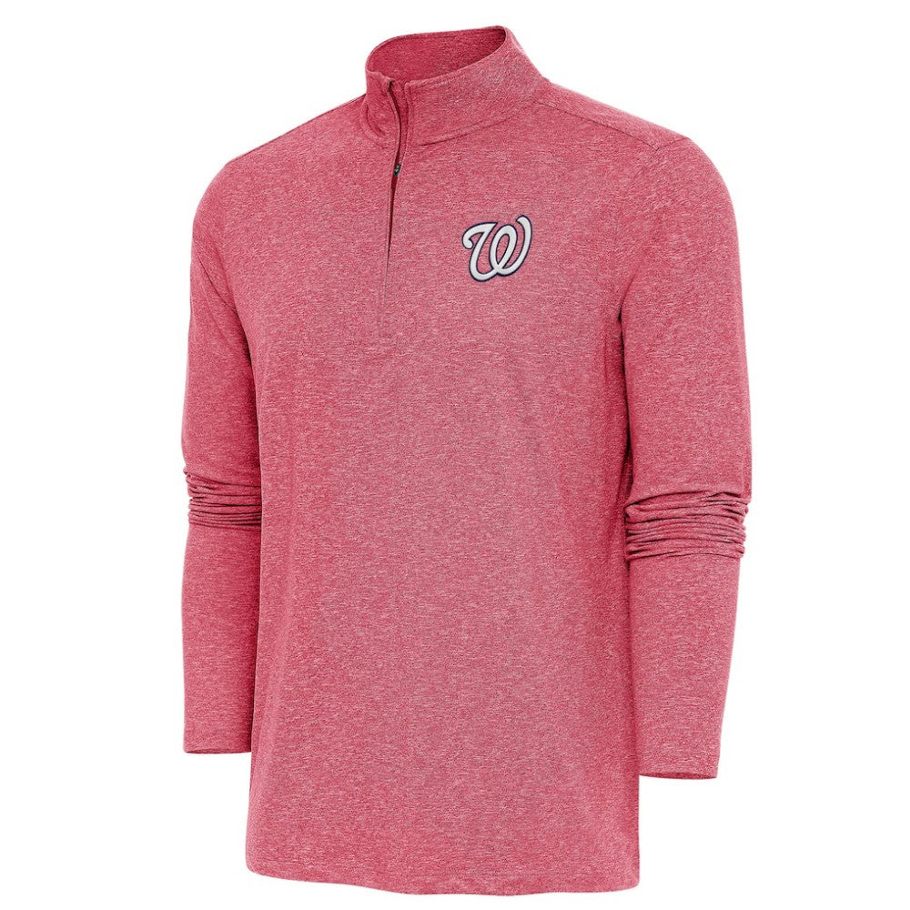 Washington Nationals Antigua Hunk Quarter-Zip Pullover Top - MLB