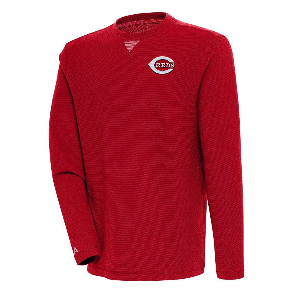Cincinnati Reds Antigua Flier Bunker Pullover Sweatshirt - MLB
