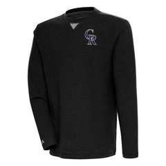 Colorado Rockies Antigua Flier Bunker Pullover Sweatshirt - MLB