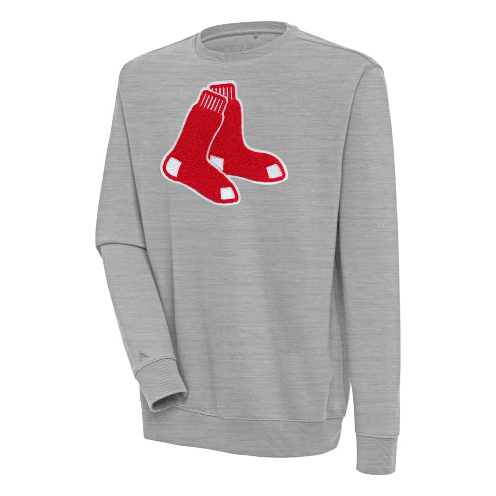 Boston Red Sox Antigua Victory Crewneck Chenille Pullover Sweatshirt - MLB