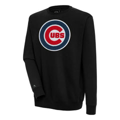 Chicago Cubs Antigua Victory Crewneck Chenille Pullover Sweatshirt - MLB