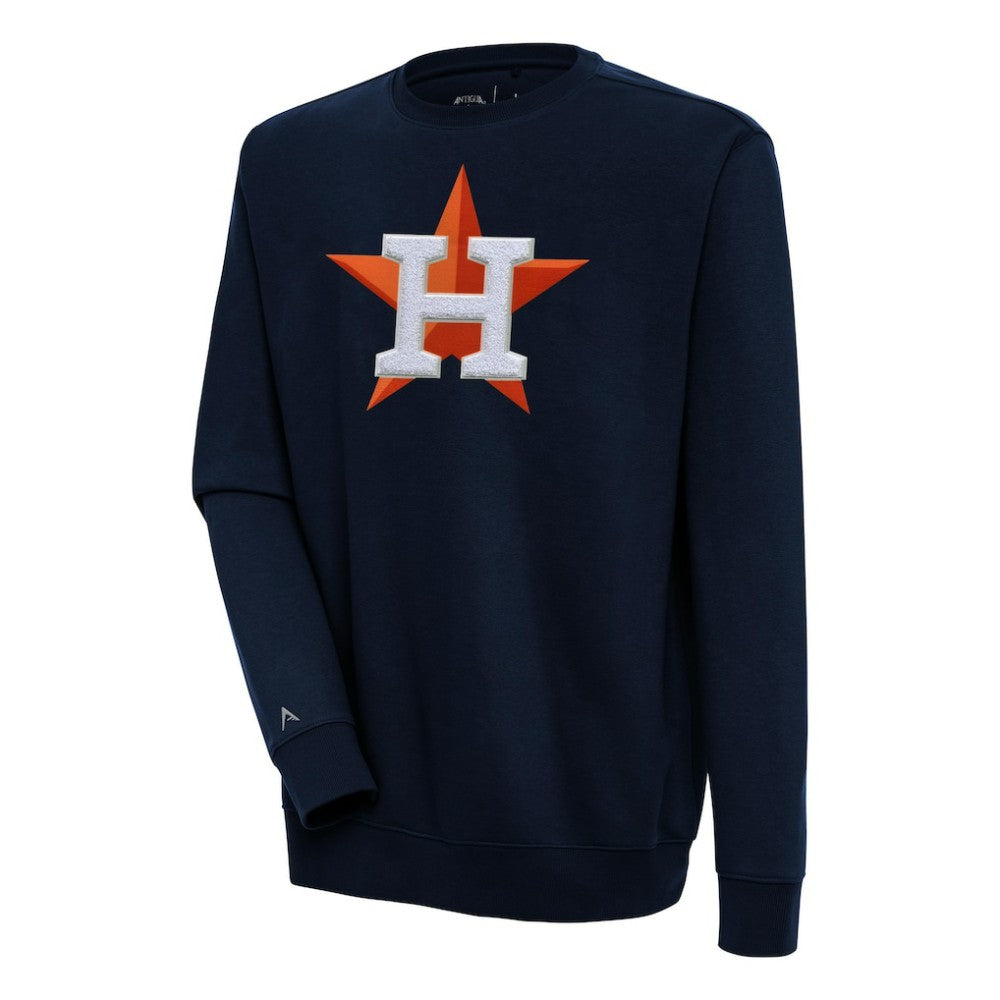 Houston Astros Antigua Victory Crewneck Chenille Pullover Sweatshirt - MLB