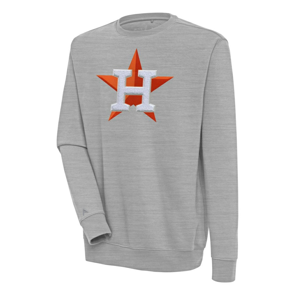 Houston Astros Antigua Victory Crewneck Chenille Pullover Sweatshirt - MLB