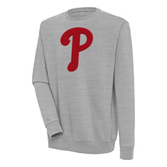 Philadelphia Phillies Antigua Victory Crewneck Chenille Pullover Sweatshirt - MLB