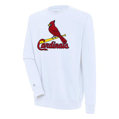 St. Louis Cardinals Antigua Victory Crewneck Chenille Pullover Sweatshirt - MLB