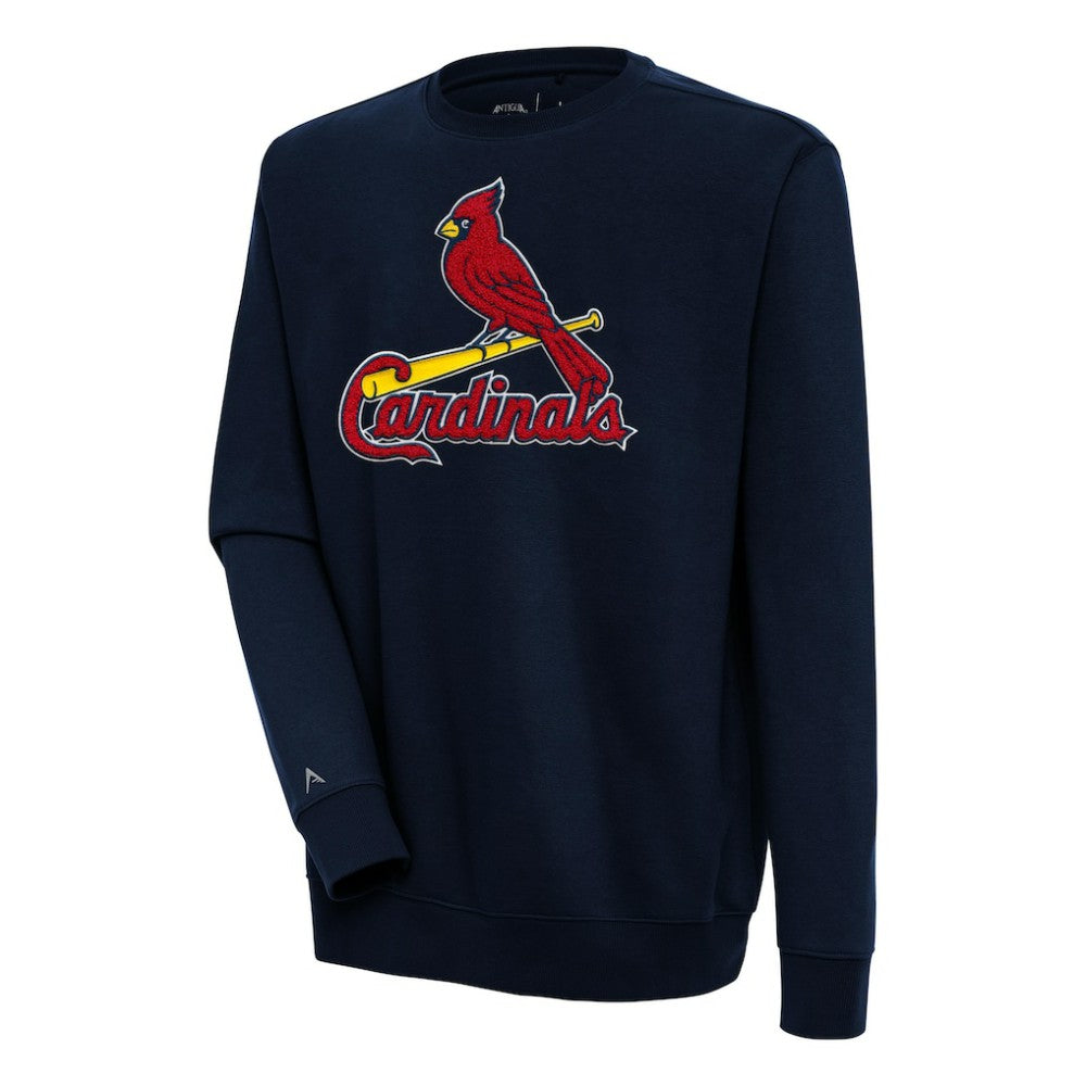 St. Louis Cardinals Antigua Victory Crewneck Chenille Pullover Sweatshirt - MLB