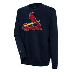 St. Louis Cardinals Antigua Victory Crewneck Chenille Pullover Sweatshirt - MLB