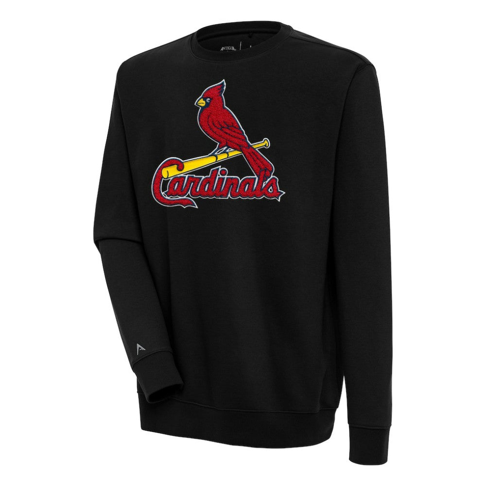 St. Louis Cardinals Antigua Victory Crewneck Chenille Pullover Sweatshirt - MLB