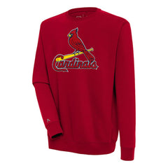 St. Louis Cardinals Antigua Victory Crewneck Chenille Pullover Sweatshirt - MLB