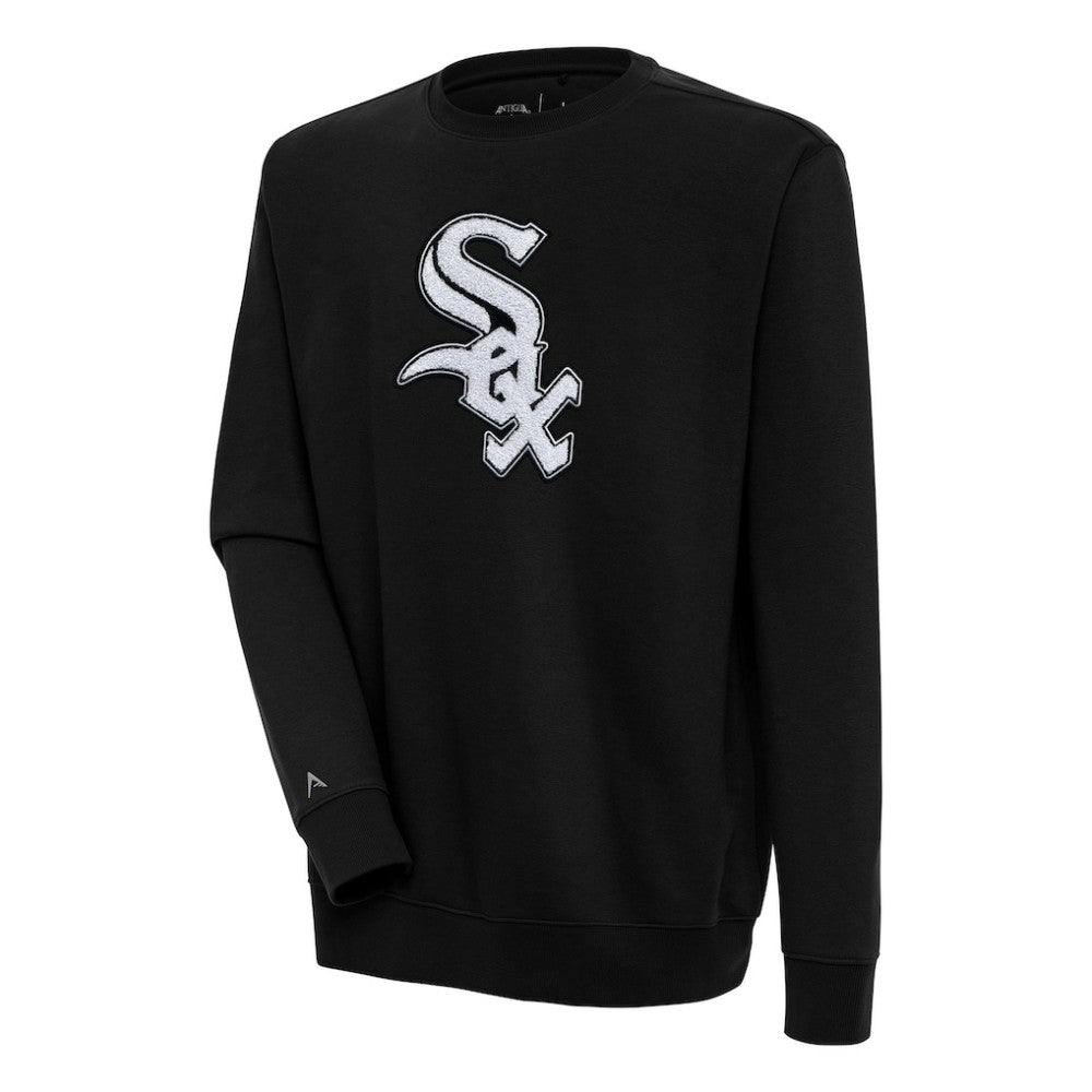 Chicago White Sox Antigua Victory Crewneck Chenille Pullover Sweatshirt - MLB