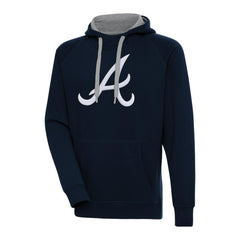 Atlanta Braves Antigua Victory Chenille Pullover Hoodie - MLB