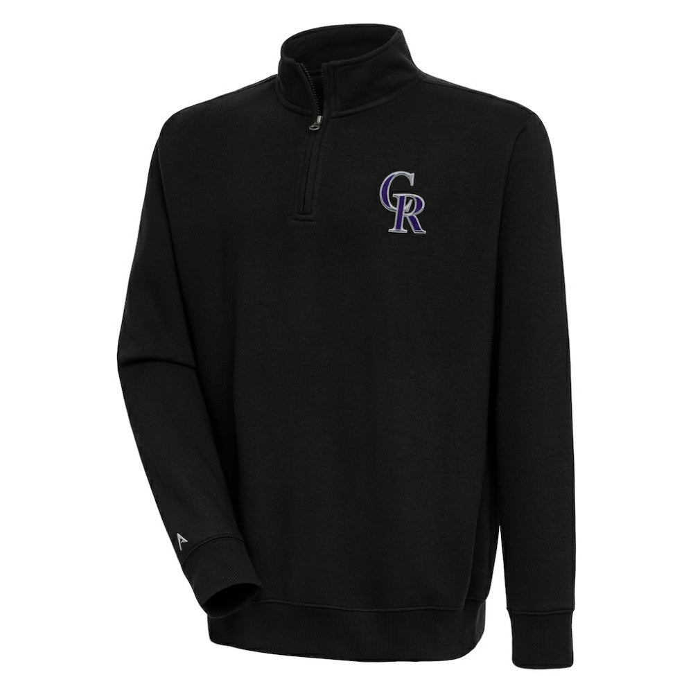 Colorado Rockies Antigua Victory Quarter-Zip Pullover Top - MLB