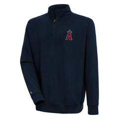 Los Angeles Angels Antigua Victory Quarter-Zip Pullover Top - MLB