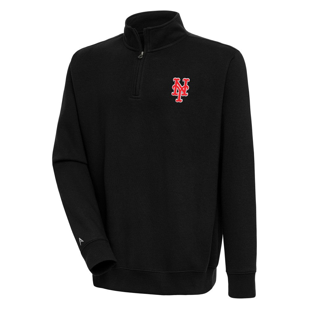 New York Mets Antigua Victory Quarter-Zip Pullover Top - MLB