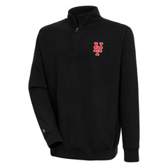New York Mets Antigua Victory Quarter-Zip Pullover Top - MLB