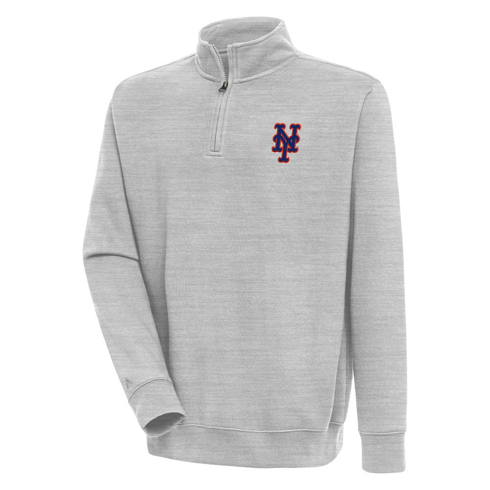 New York Mets Antigua Victory Quarter-Zip Pullover Top - MLB