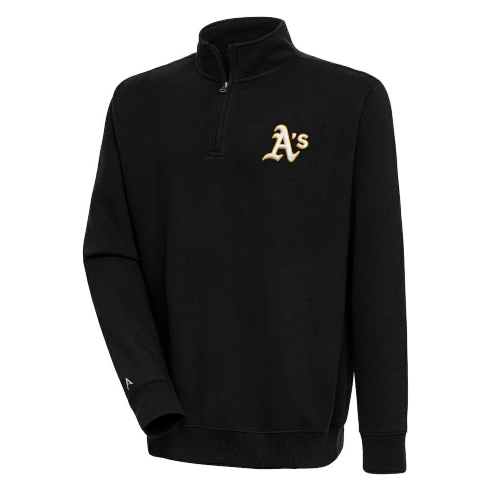 Athletics Antigua Victory Quarter-Zip Pullover Top - MLB