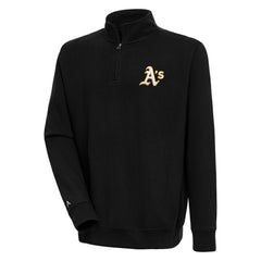 Athletics Antigua Victory Quarter-Zip Pullover Top - MLB