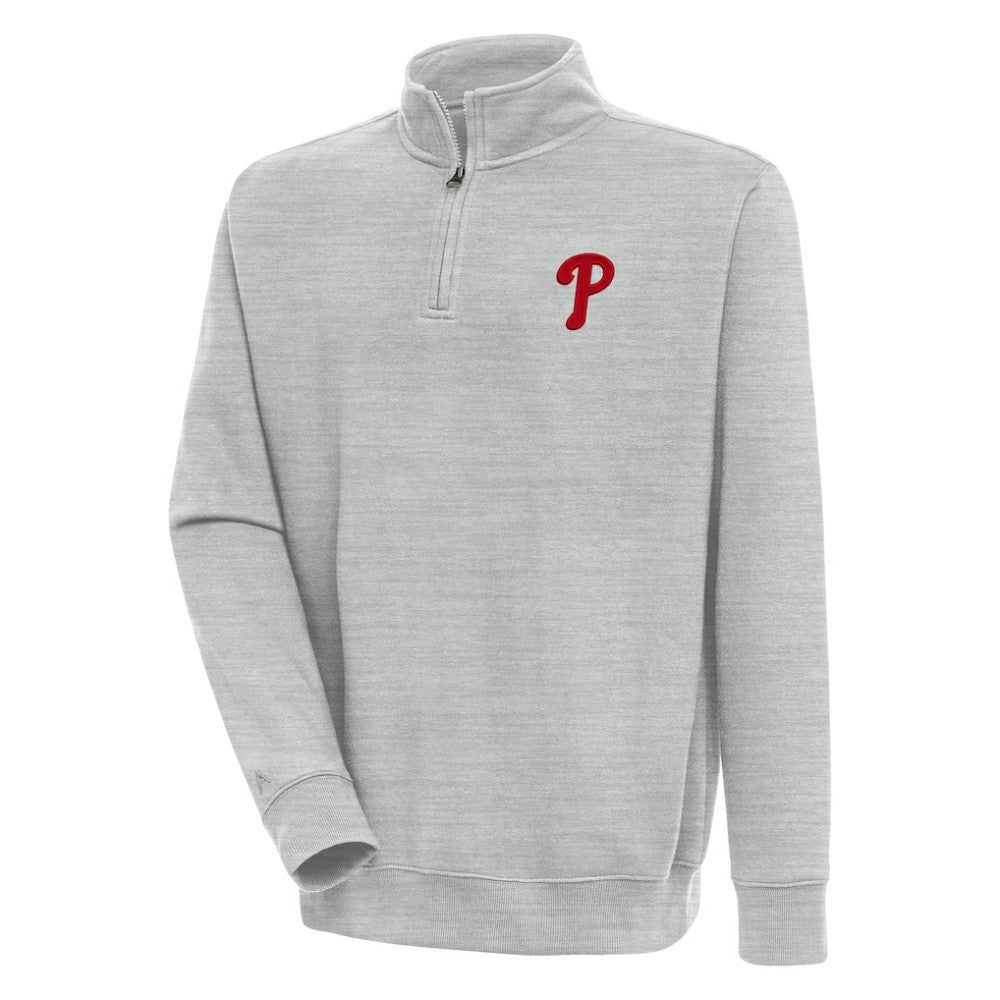 Philadelphia Phillies Antigua Victory Quarter-Zip Pullover Top - MLB