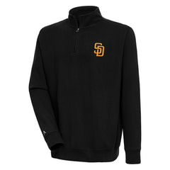 San Diego Padres Antigua Victory Quarter-Zip Pullover Top - MLB
