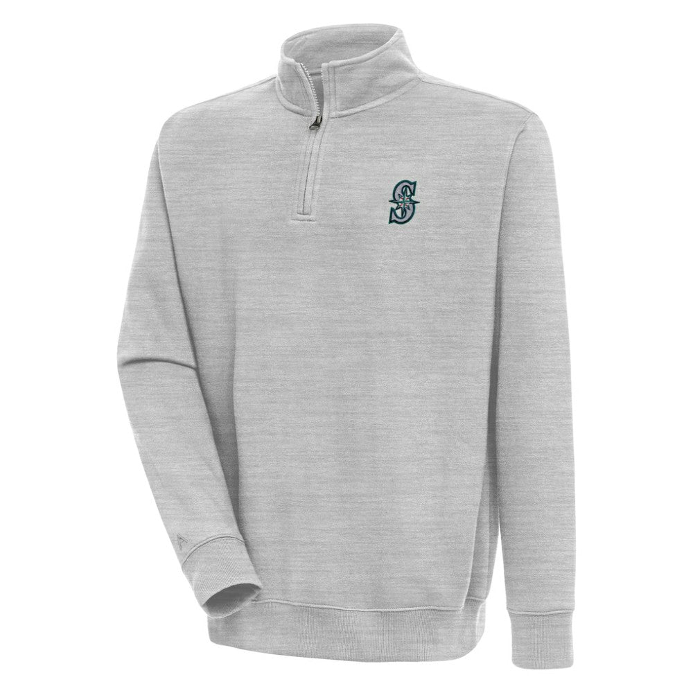 Seattle Mariners Antigua Victory Quarter-Zip Pullover Top - MLB