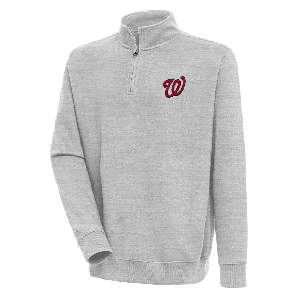 Washington Nationals Antigua Victory Quarter-Zip Pullover Top - MLB