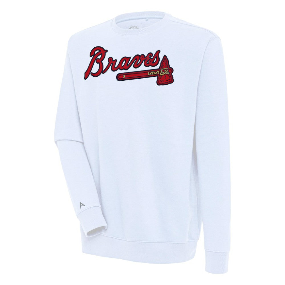Atlanta Braves Antigua Victory Pullover Sweatshirt - MLB