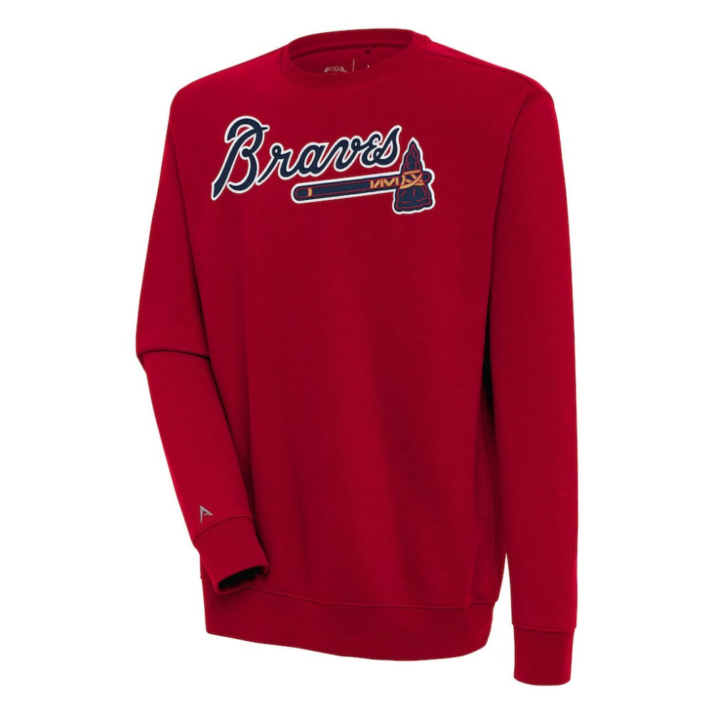 Atlanta Braves Antigua Victory Pullover Sweatshirt - MLB