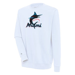 Miami Marlins Antigua Victory Pullover Sweatshirt - MLB