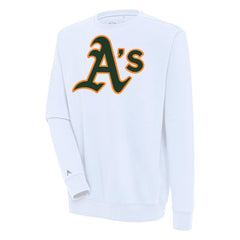 Athletics Antigua Victory Pullover Sweatshirt - MLB