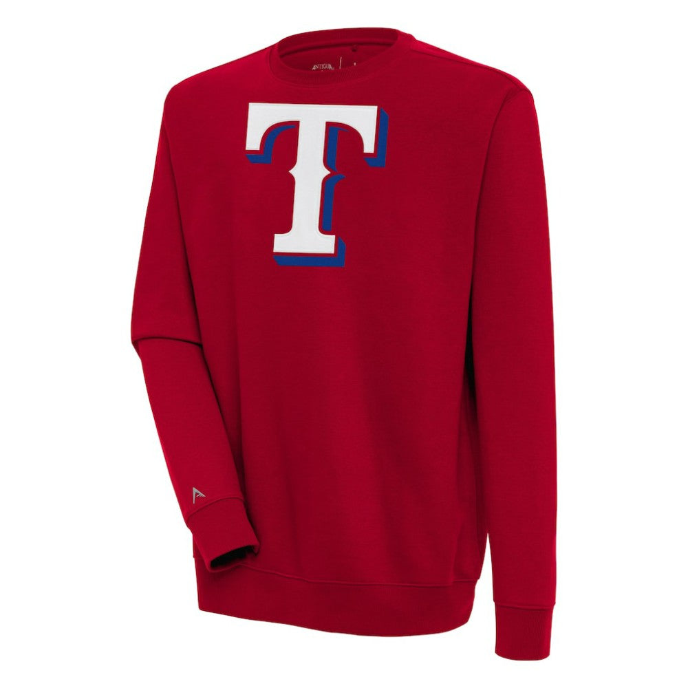 Texas Rangers Antigua Victory Pullover Sweatshirt - MLB