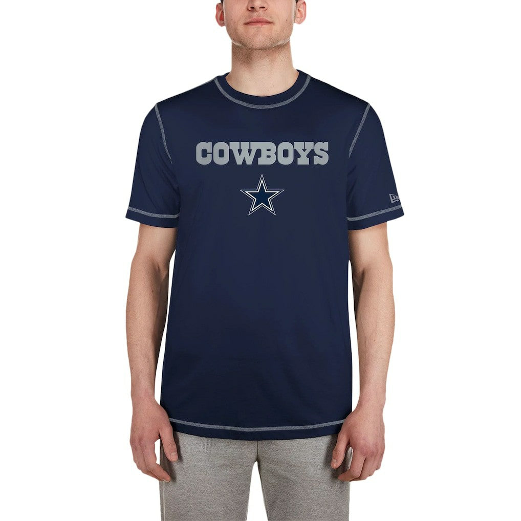Dallas Cowboys New Era Third Down Puff Print T-Shirt Navy | NFL