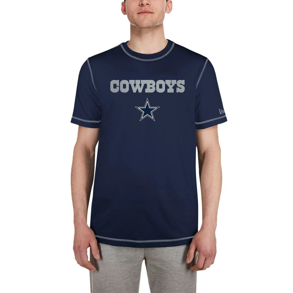Dallas Cowboys New Era Third Down Puff Print T-Shirt Navy | NFL
