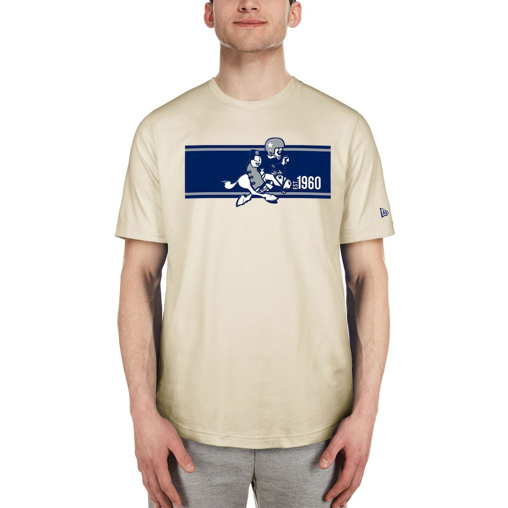 Dallas Cowboys New Era Third Down Historic T-Shirt Cream | NFL