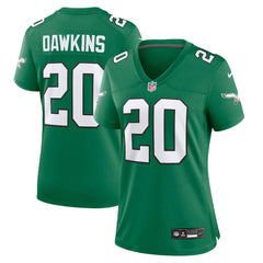 Brian Dawkins Philadelphia Eagles Women's Alternate Game Jersey Kelly Green | Nike for Sale