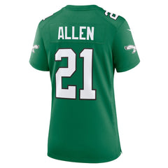 Eric Allen Philadelphia Eagles Women's Alternate Game Jersey Kelly Green | Nike for Sale