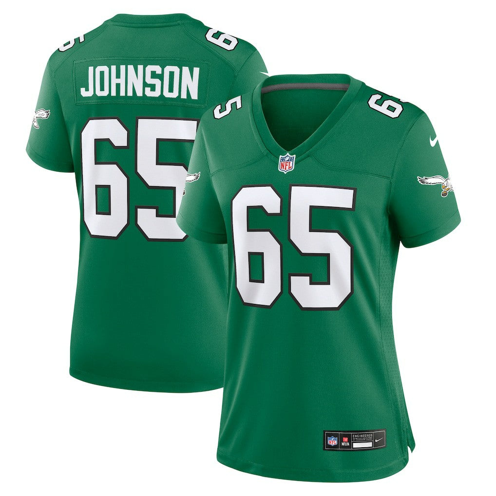 Lane Johnson Philadelphia Eagles Women's Alternate Game Jersey Kelly Green | Nike for Sale