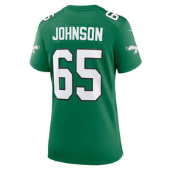 Lane Johnson Philadelphia Eagles Women's Alternate Game Jersey Kelly Green | Nike for Sale