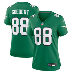 Dallas Goedert Philadelphia Eagles Women's Alternate Game Jersey Kelly Green | Nike for Sale