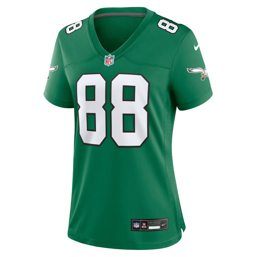 Dallas Goedert Philadelphia Eagles Women's Alternate Game Jersey Kelly Green | Nike for Sale