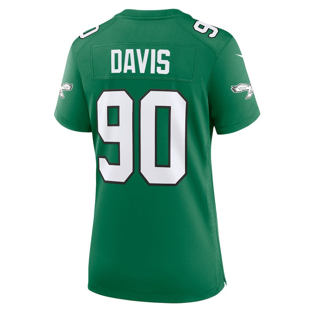 Jordan Davis Philadelphia Eagles Women's Alternate Game Jersey Kelly Green | Nike for Sale