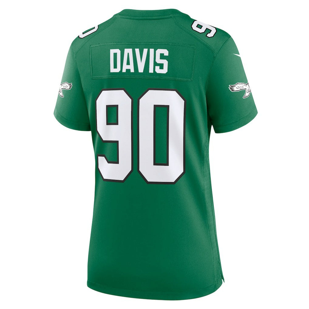 Jordan Davis Philadelphia Eagles Women's Alternate Game Jersey Kelly Green | Nike for Sale