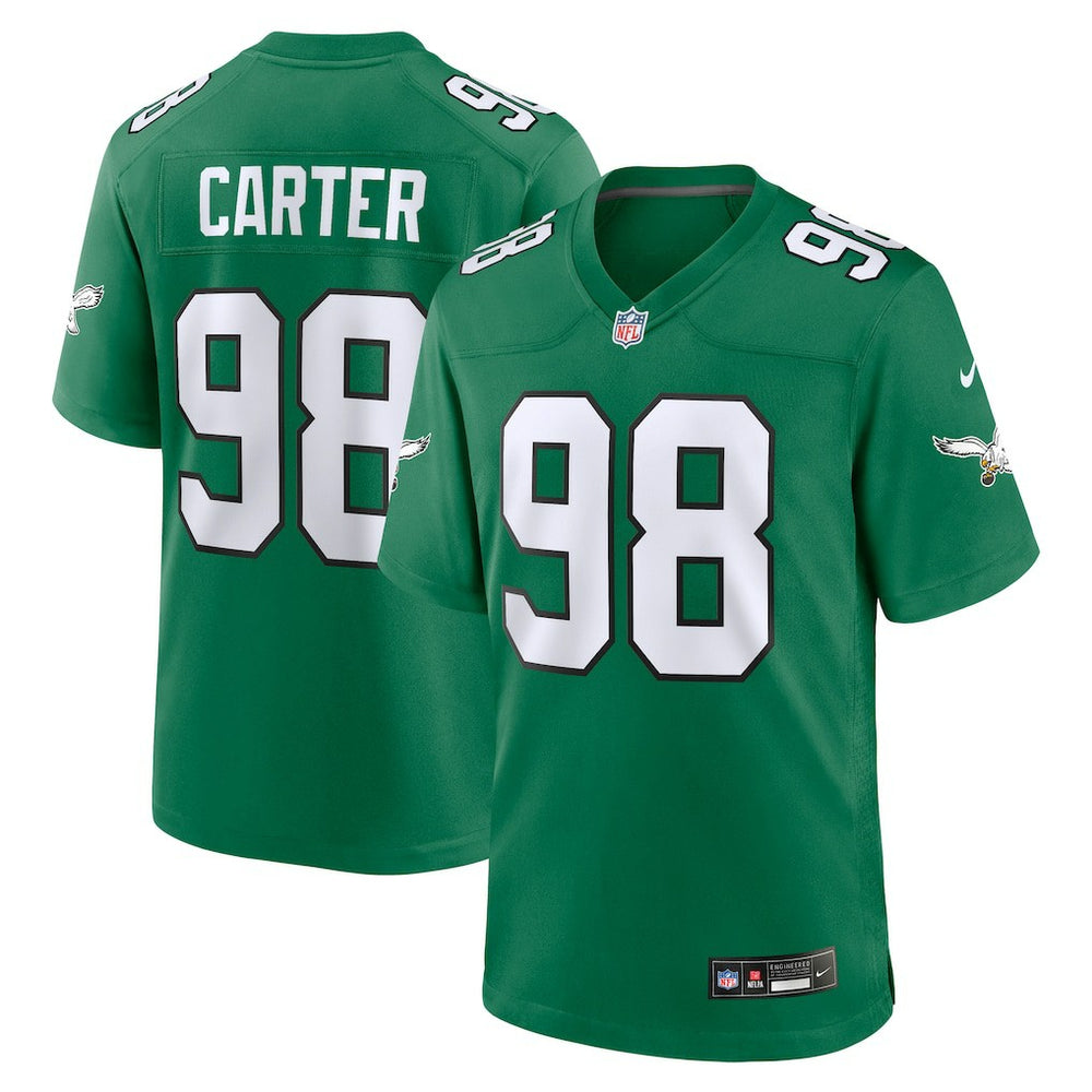 Jalen Carter Philadelphia Eagles Alternate Game Jersey Kelly Green | Nike for Sale