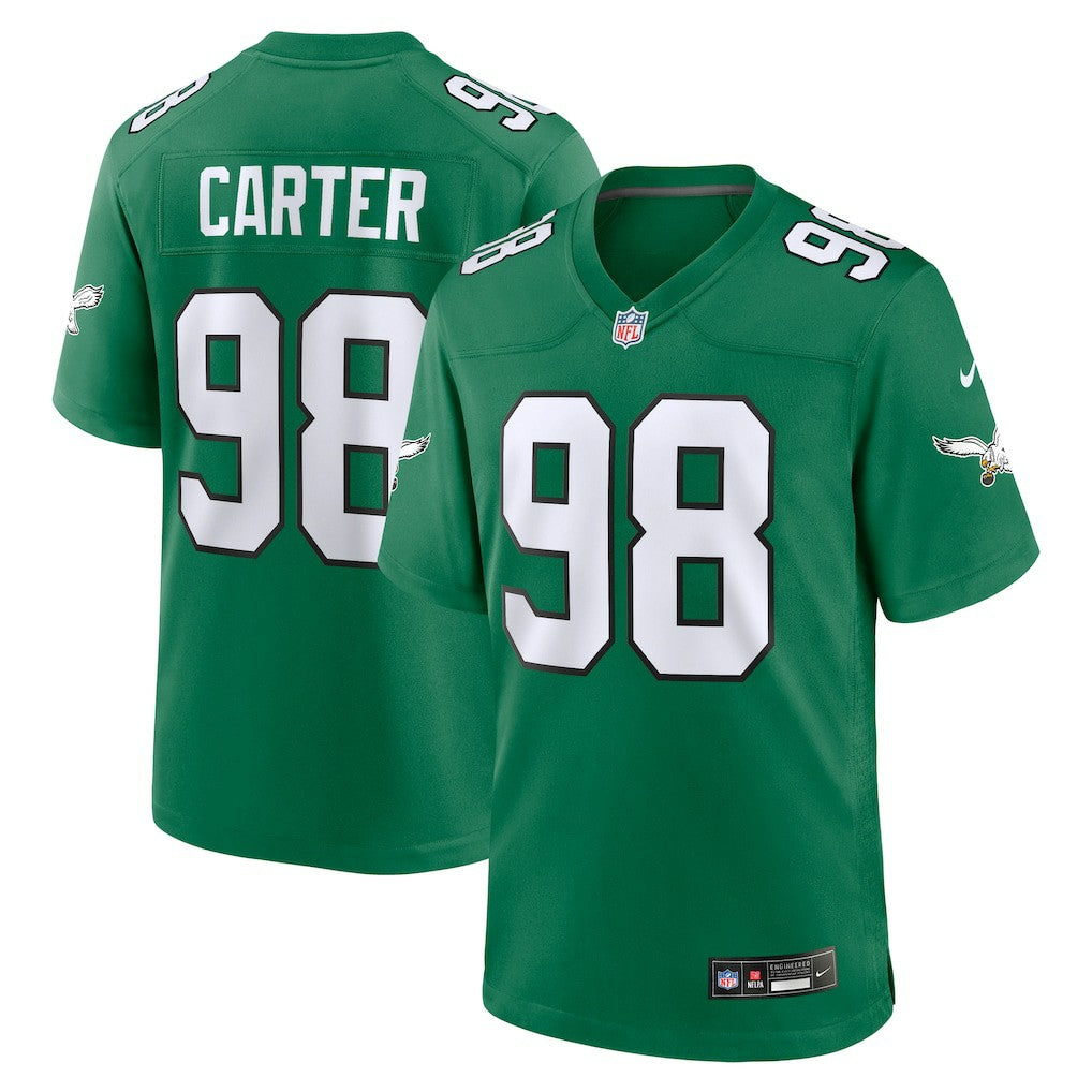 Jalen Carter Philadelphia Eagles Alternate Game Jersey Kelly Green | Nike for Sale